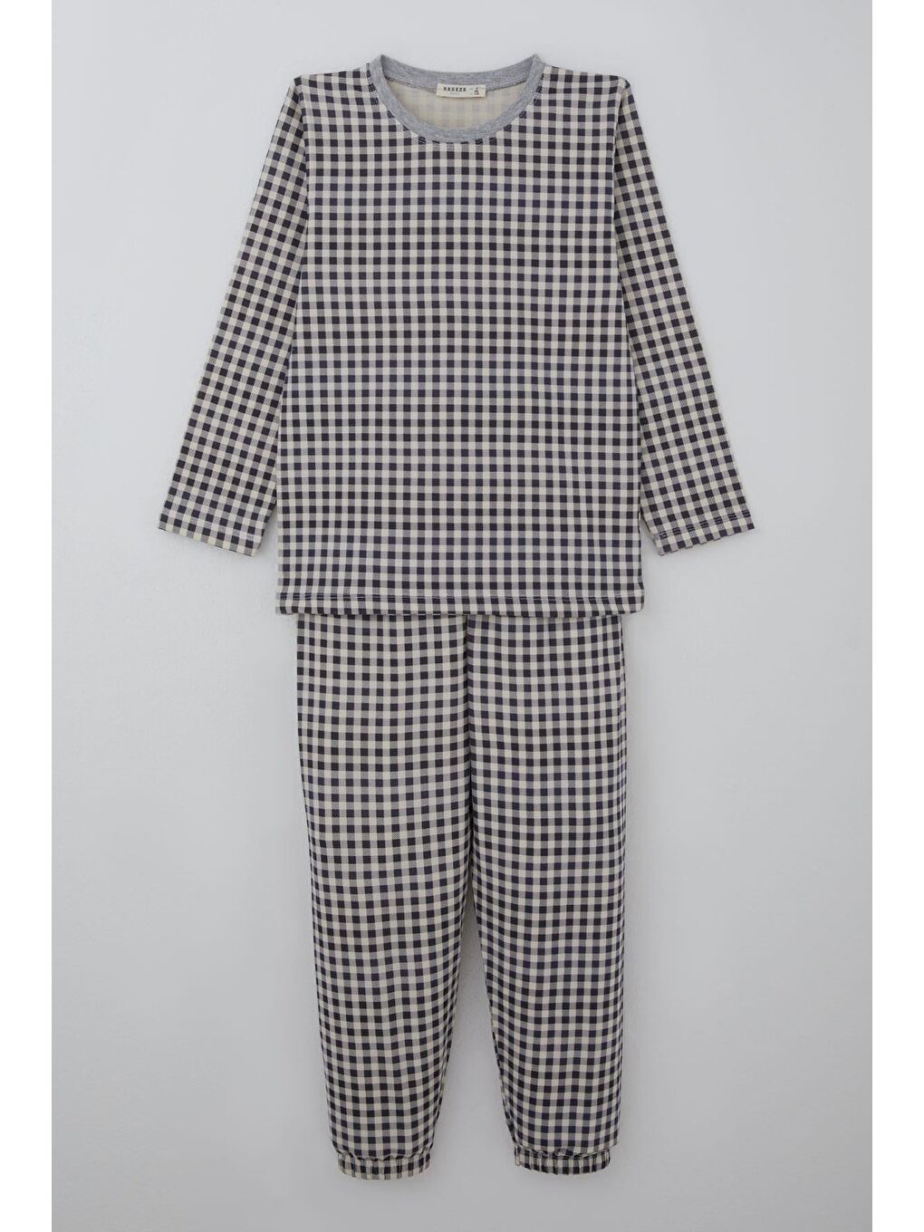 Erkek Çocuk Pijama Takımı Ekose Desenli Karışık Renk (4-8 Yaş)