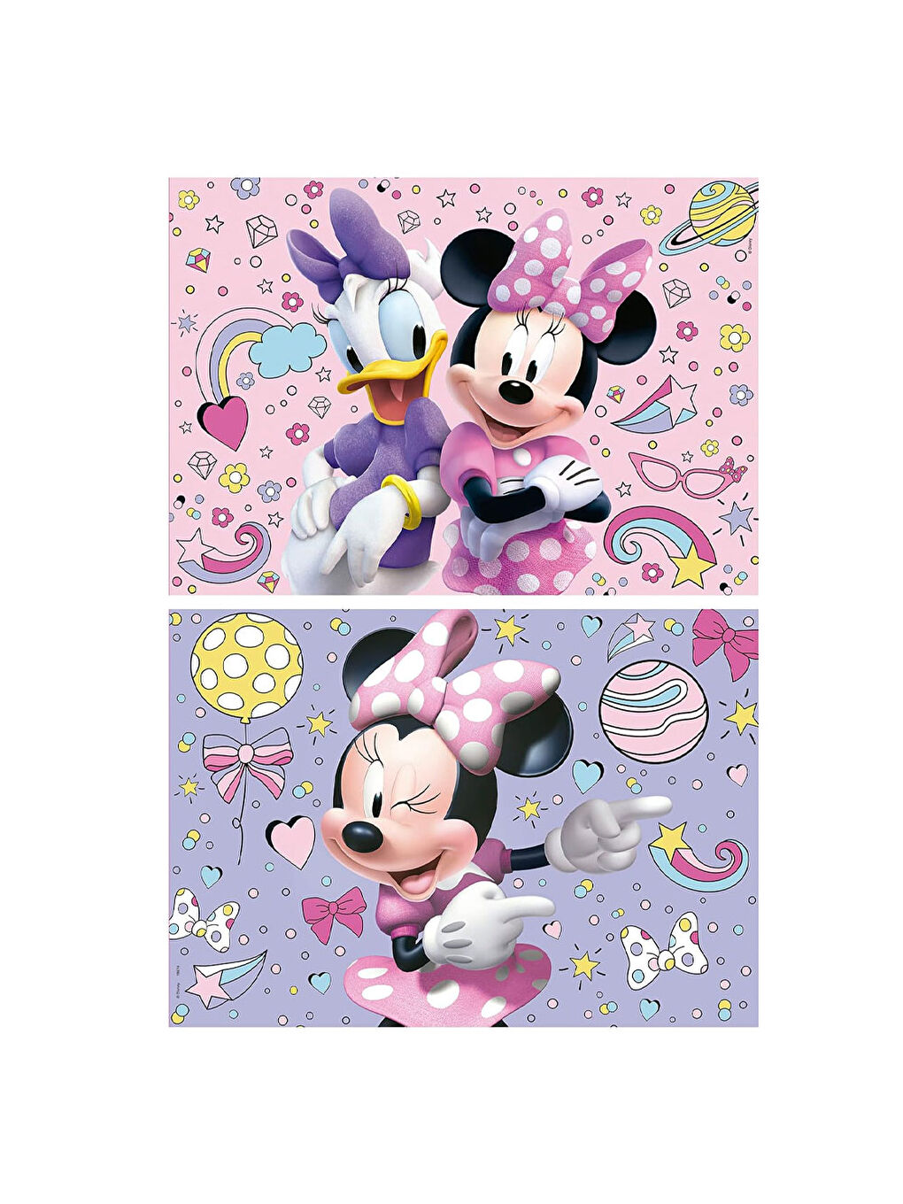 Çocuk Puzzle 2x48 Parça Disney Mini 19674-1
