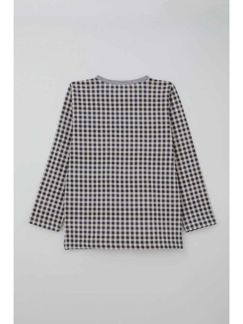 Erkek Çocuk Pijama Takımı Ekose Desenli Karışık Renk (4-8 Yaş)-3