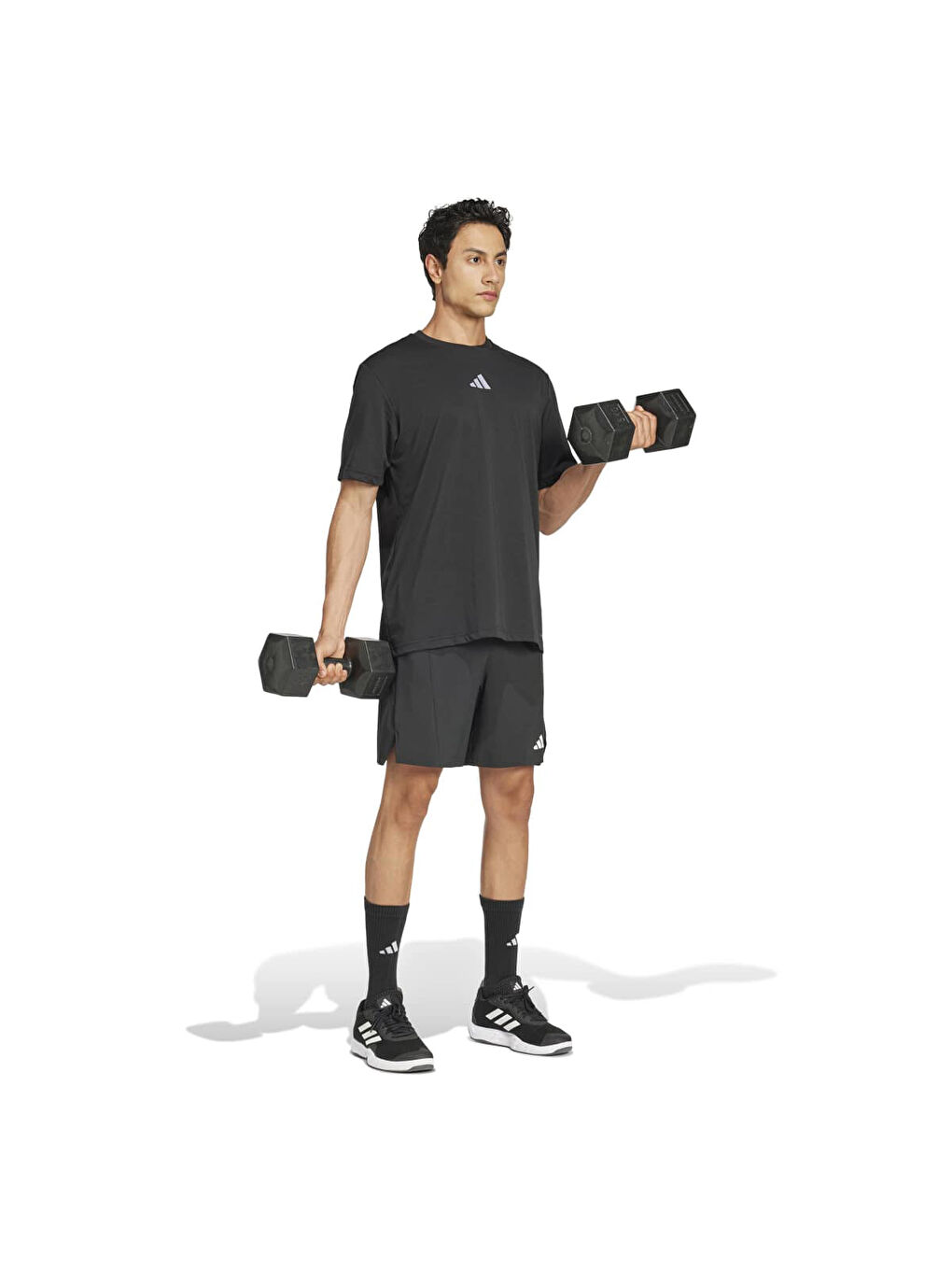 One Rep at a Time Training Graphic Erkek Siyah Tişört-2