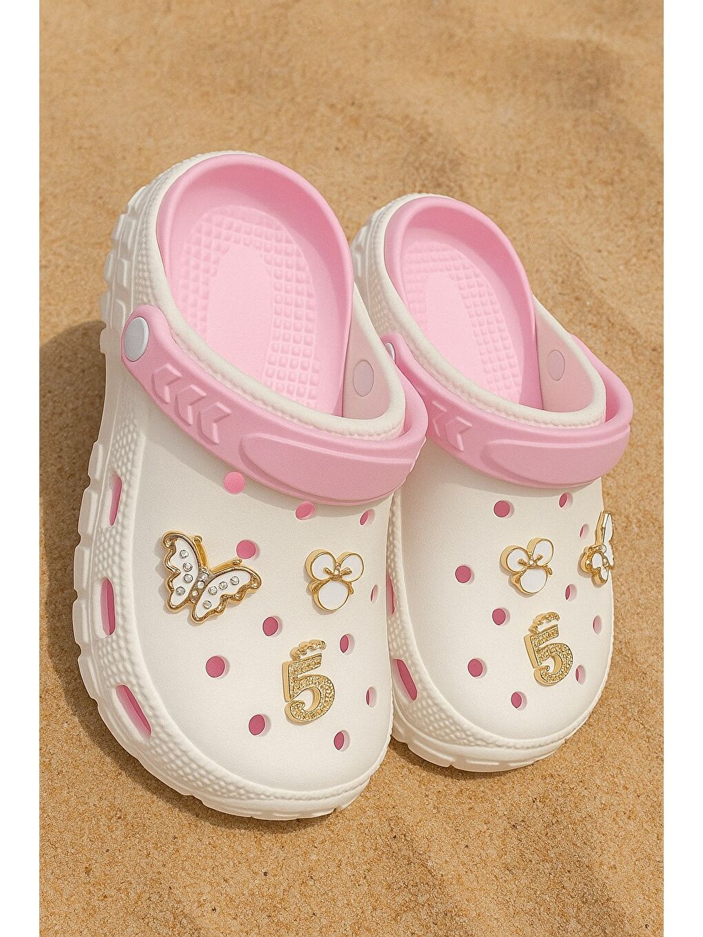 Beyaz TWN-960 Kadın Terlik Plaj Deniz Havuz Terliği Hastane Doktor Hemşire Mutfak Bahçe Terliği