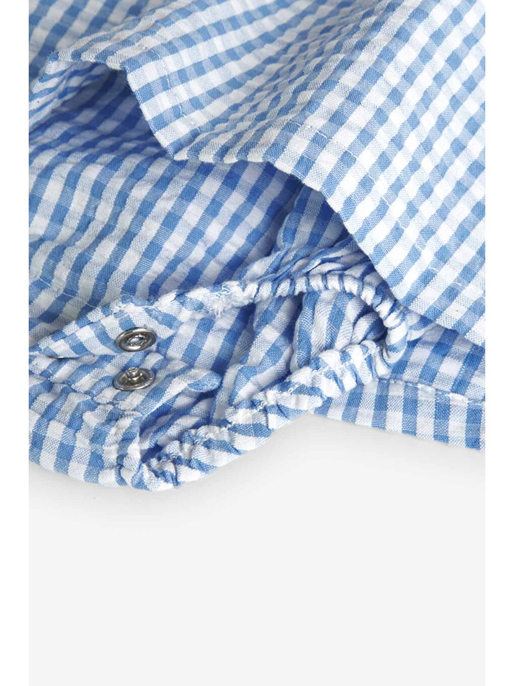 Mavi Kız Bebek Poplin Elbise-3