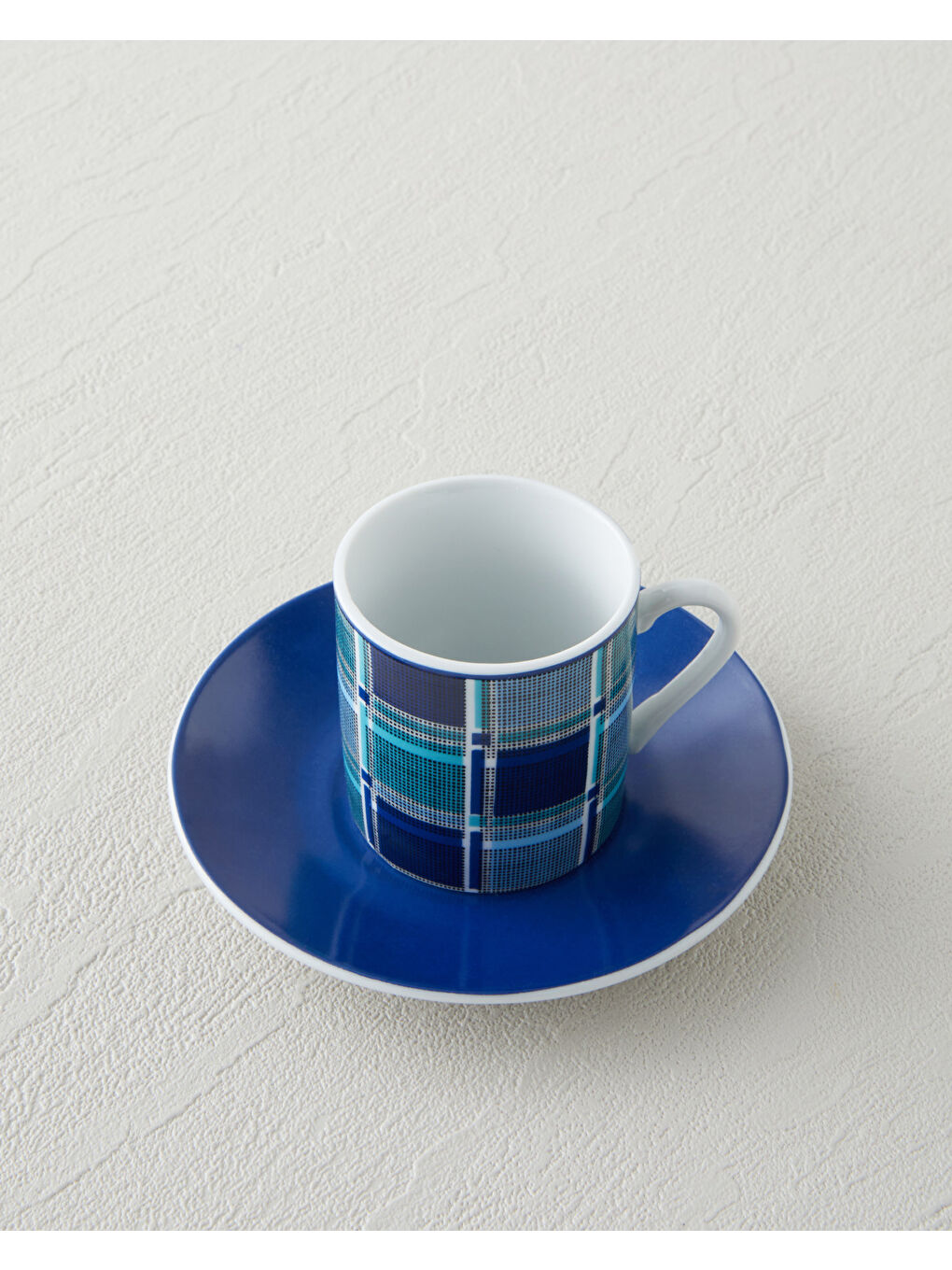 Echo Porselen 4 Parça 2 Kişilik Kahve Fincan Takımı 80 ml Mavi-2