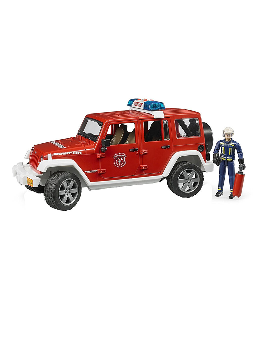 Bruder Oyuncak Jeep Wrangler Rubicon İtfaiye Veİtfaiyeci BR02528