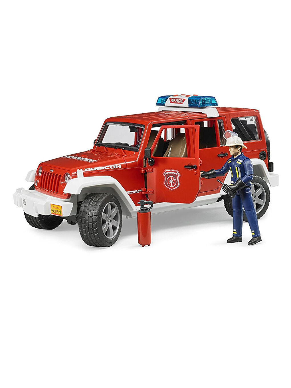 Bruder Oyuncak Jeep Wrangler Rubicon İtfaiye Veİtfaiyeci BR02528 - 1
