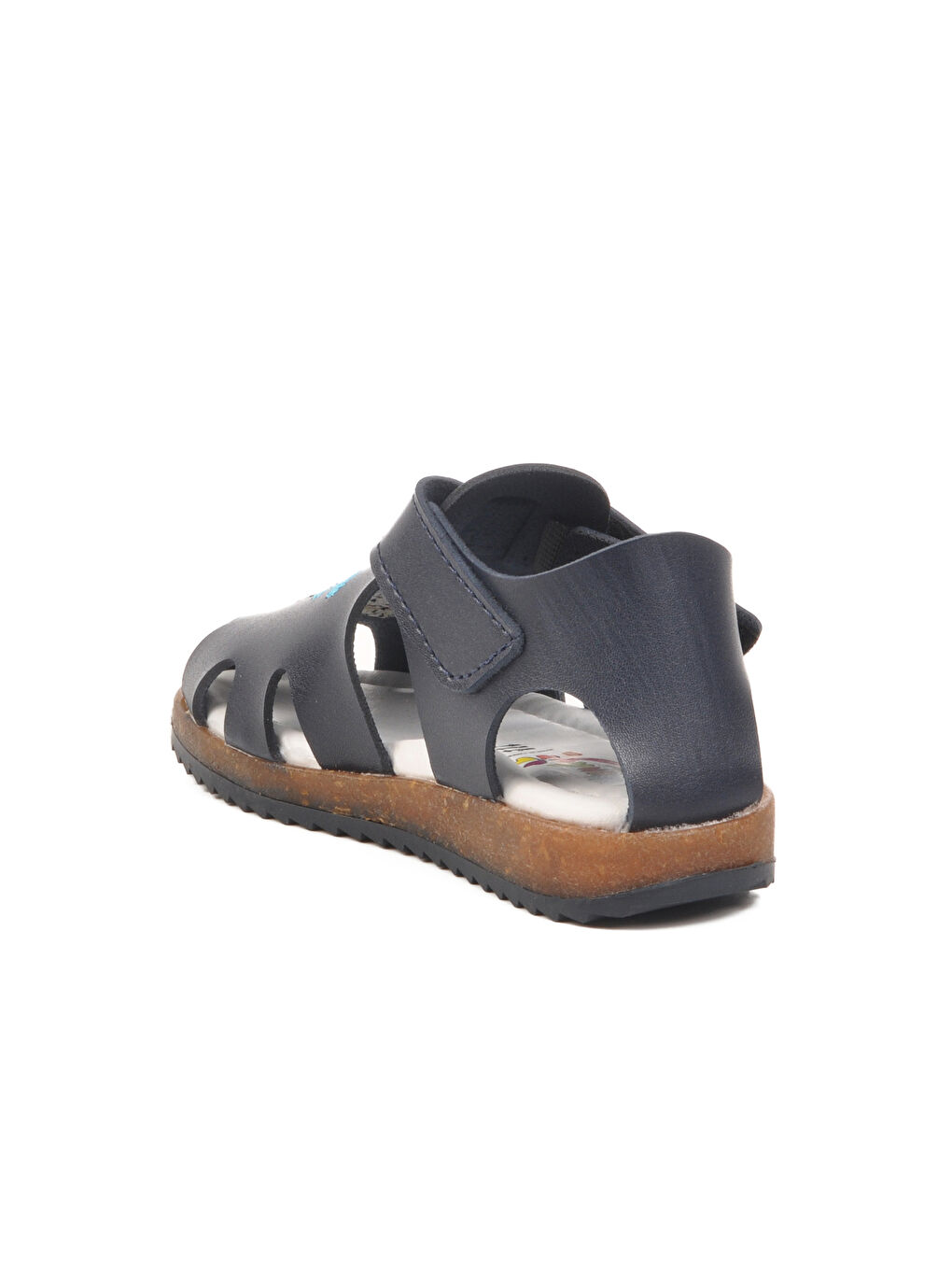 Lacivert Cırtlı Hafif Unisex Çocuk Sandalet 17373 B-3