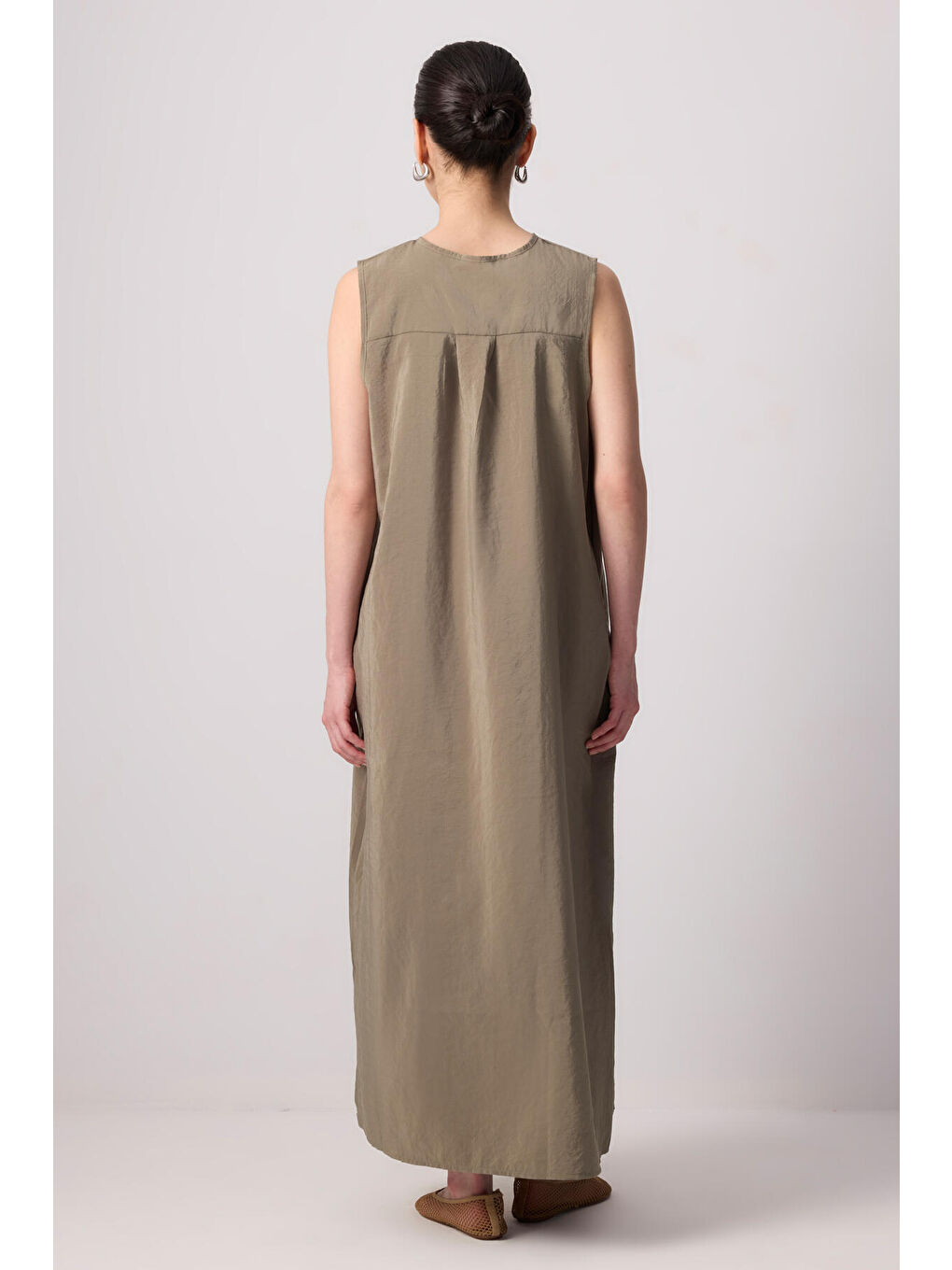 Haki Önü Fermuarlı Kupra Jile-3