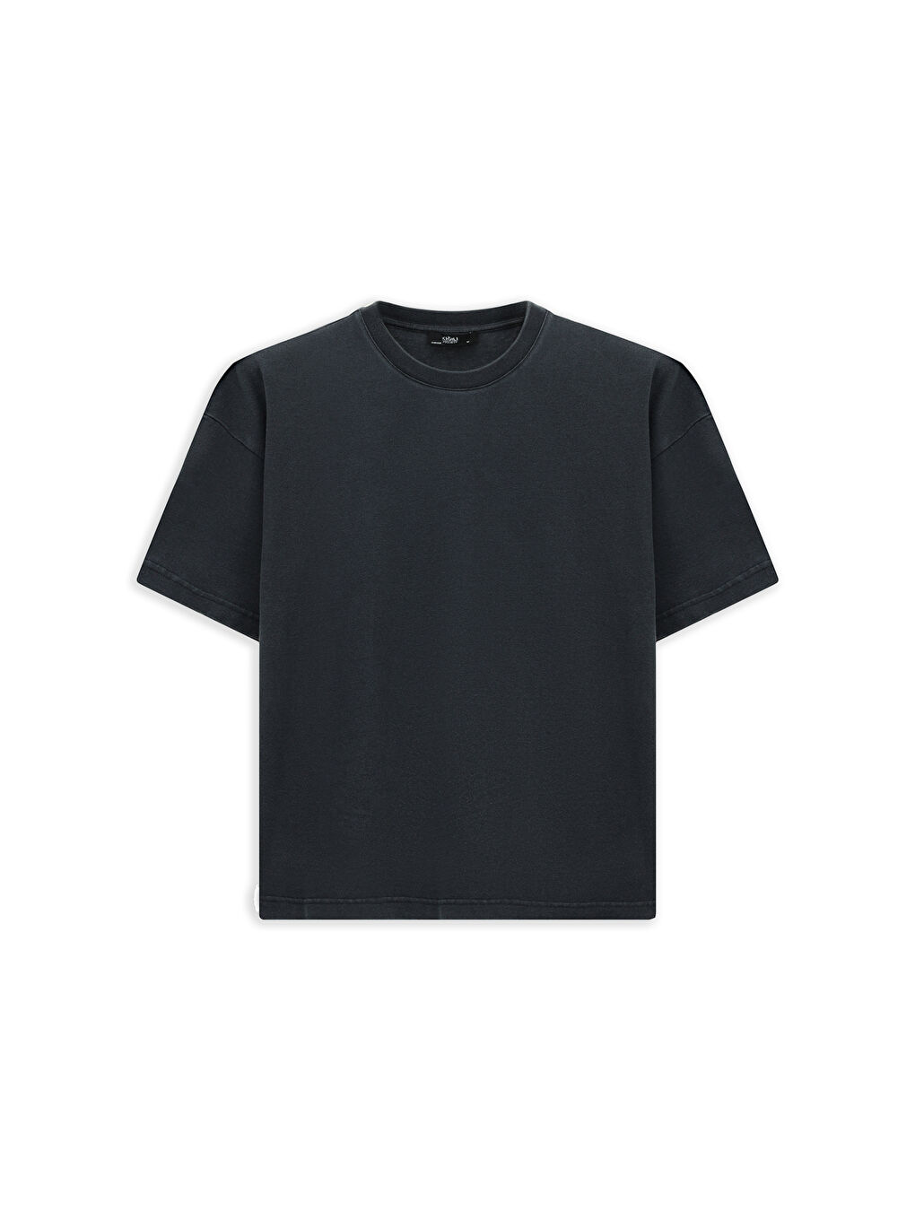 Antrasit Bisiklet Yaka Oversize Ekstra Rahat Kesim Ekstra Rahat Kesim Pamuk Tişört