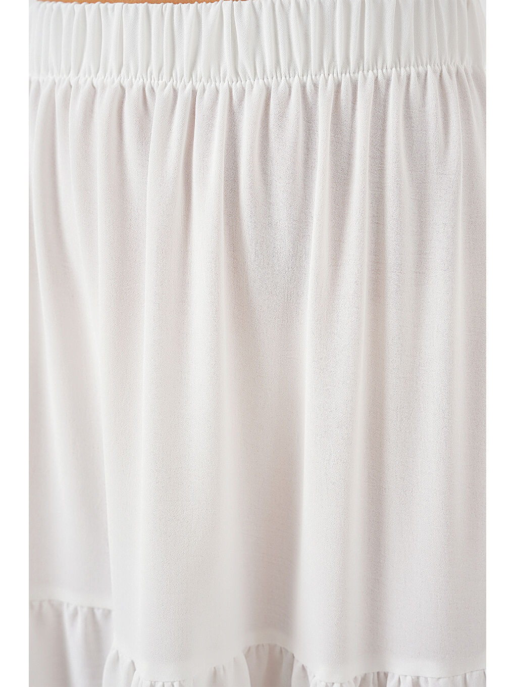 Kadın Ayrobin Uzun Etek 8048 - Beyaz-4