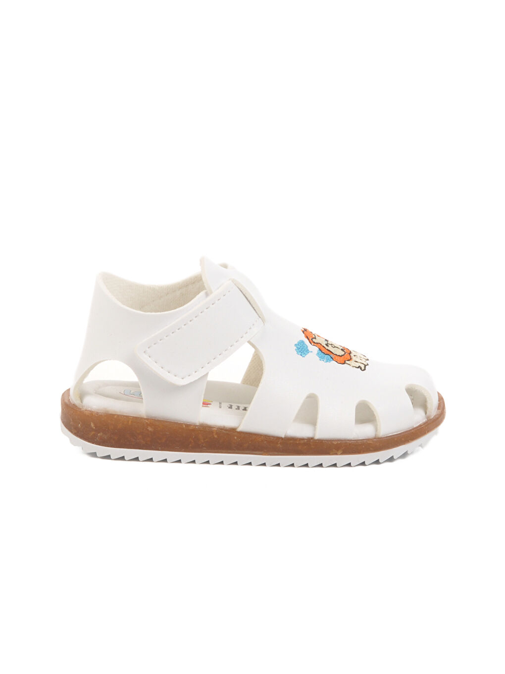 Beyaz Cırtlı Hafif Unisex Çocuk Sandalet 17373 B