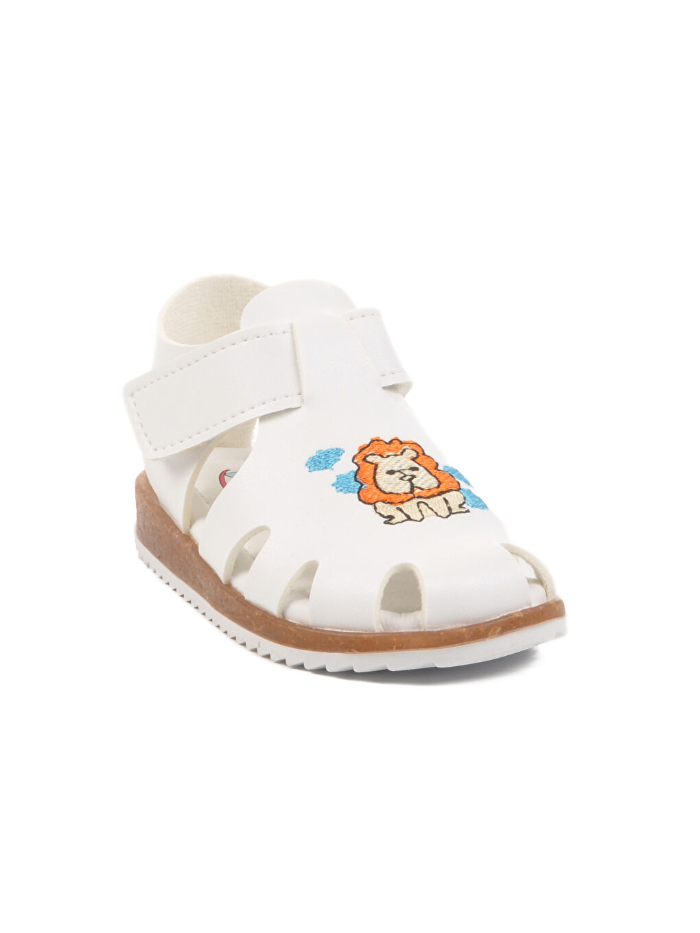 Beyaz Cırtlı Hafif Unisex Çocuk Sandalet 17373 B-2