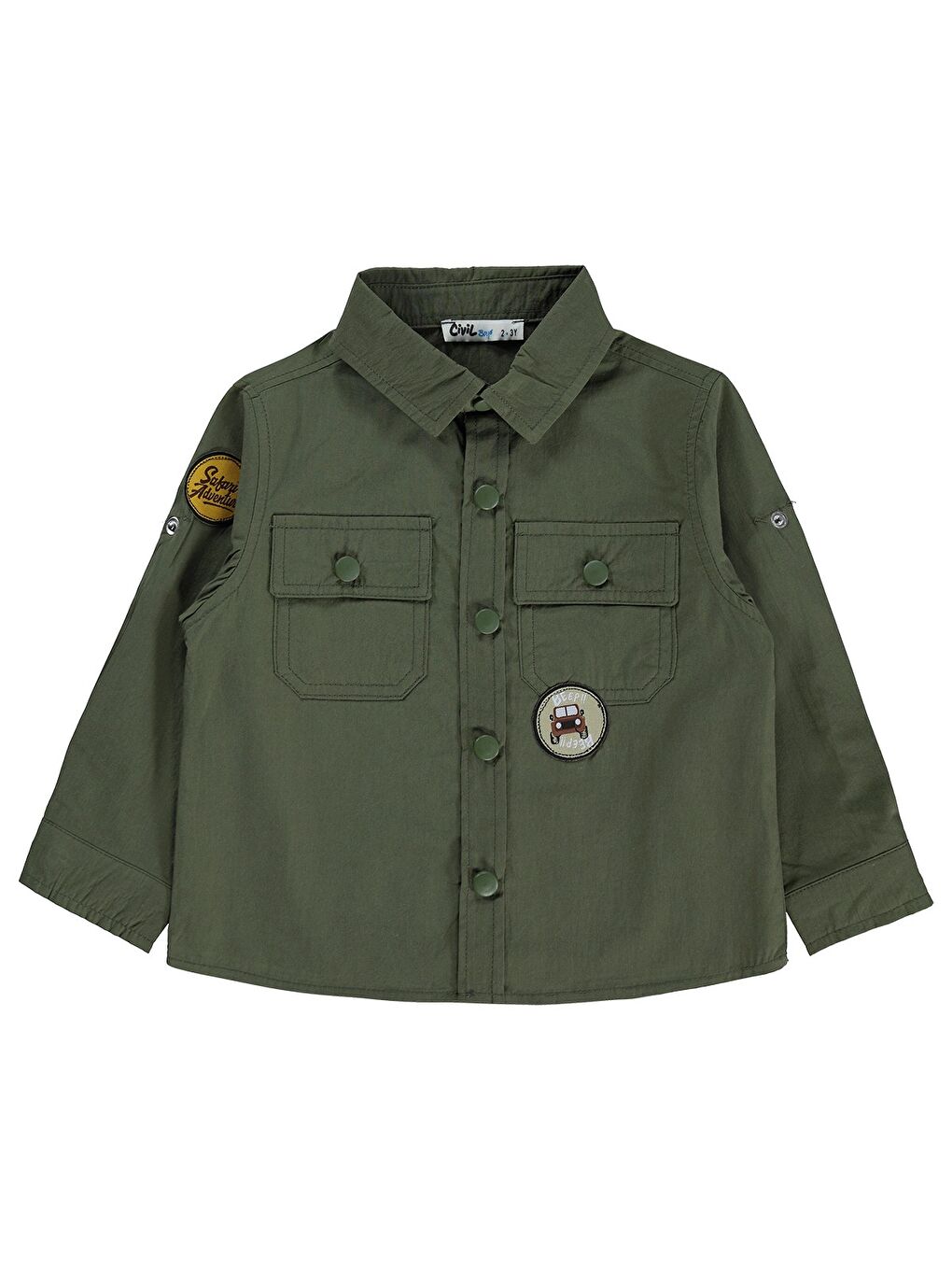 Boys Paraşüt 2-5 Yaş Gömlek - Haki