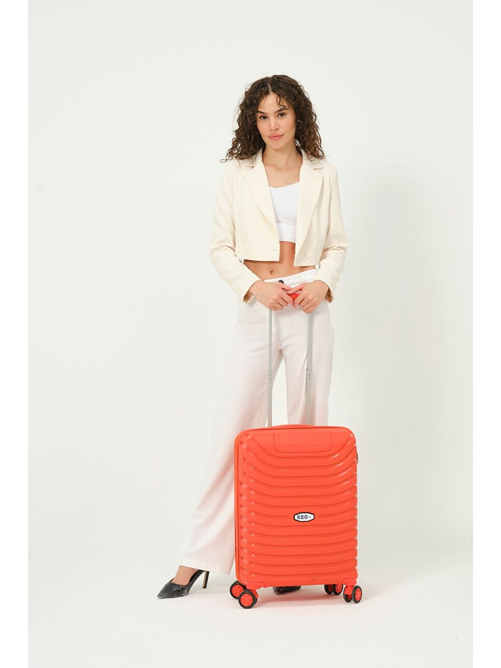 Kabin Boy Turuncu PP Valiz-3