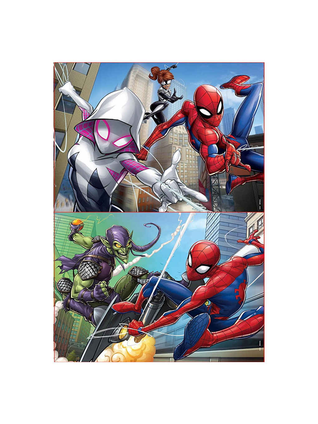 Çocuk Puzzle 2x48 Parça Spiderman 18099-1