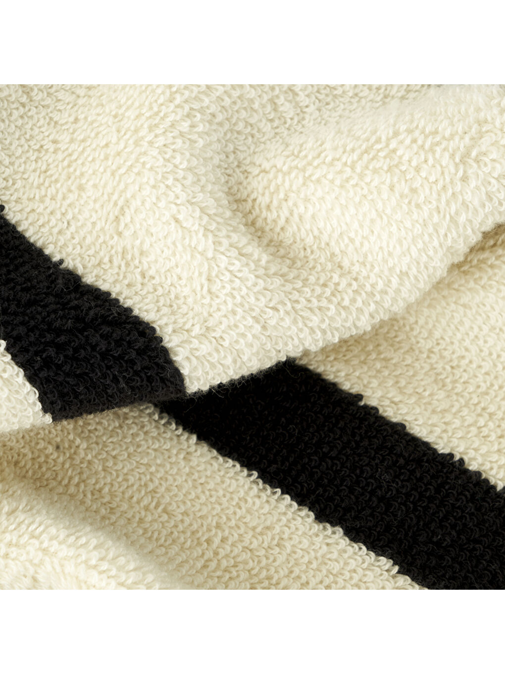 Ekru %100 Pamuk Ella Yüz Havlusu Krem (50x90 cm)-2