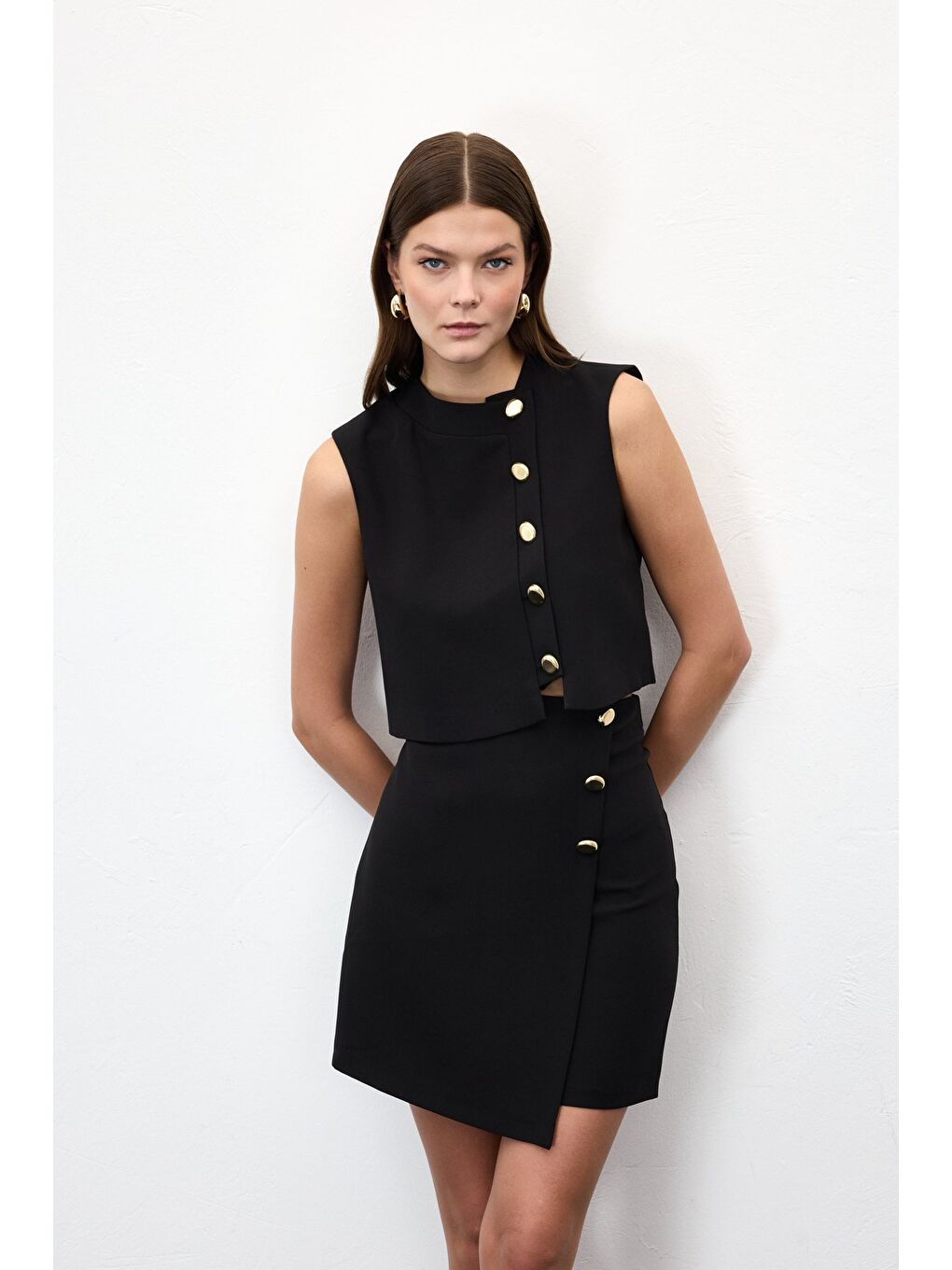 Lucy Mini Etek - Siyah-1