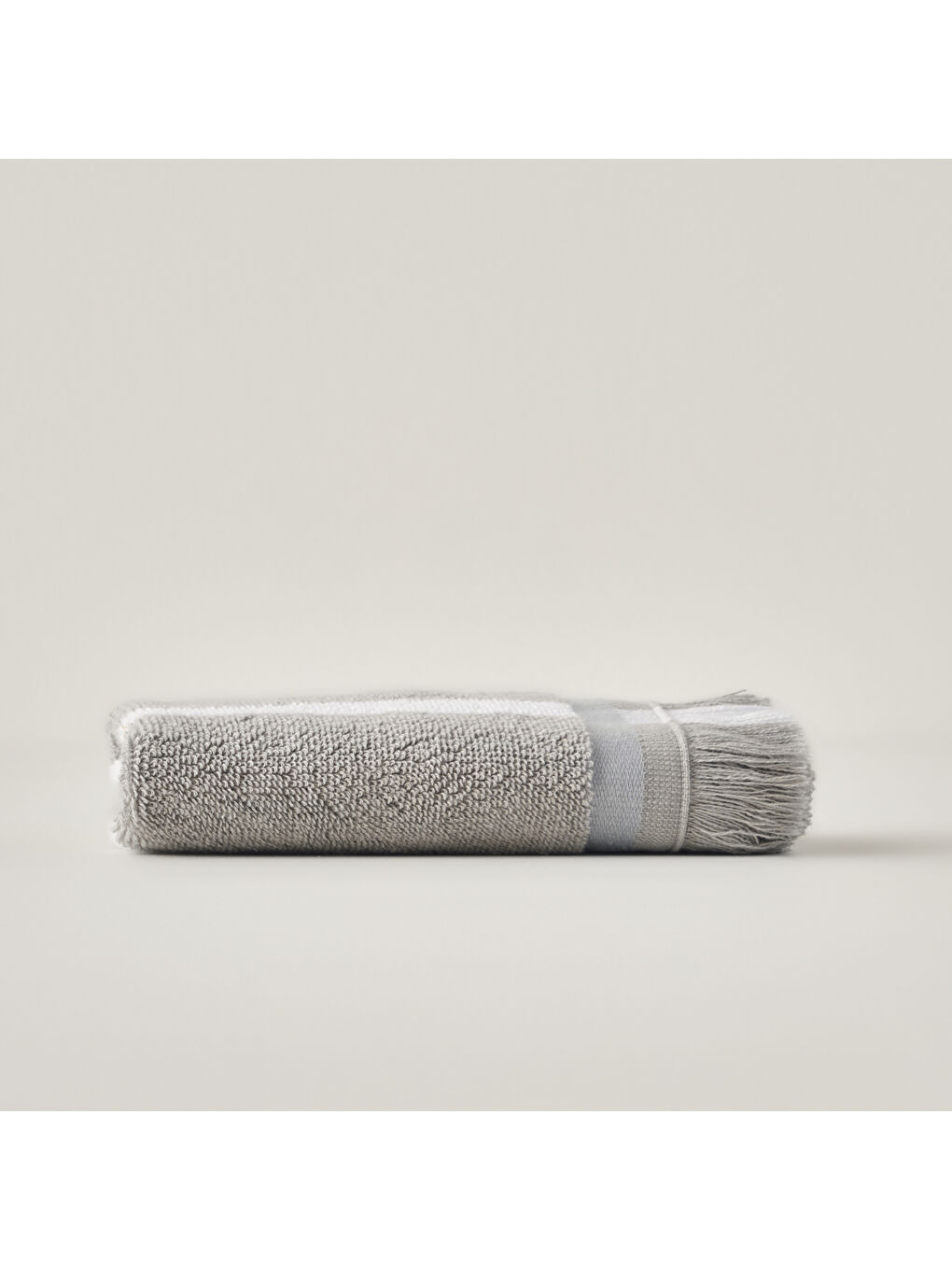 %100 Pamuk Ella El Havlusu Gri (30x50 cm)-2