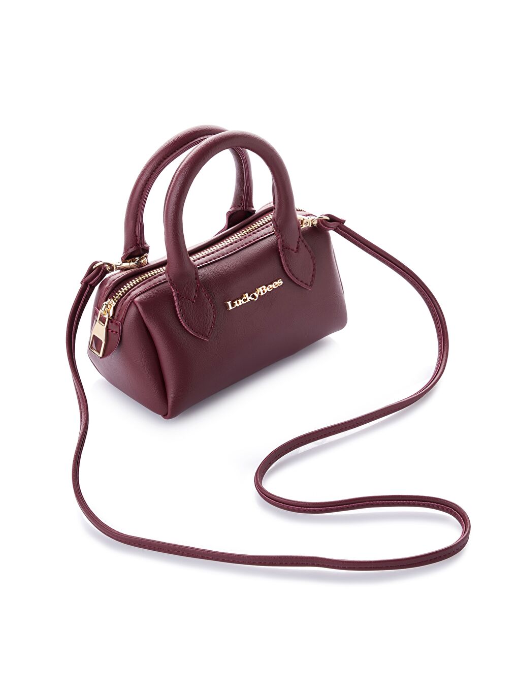 Bordo Luna Kadın El ve Omuz Çantası-2