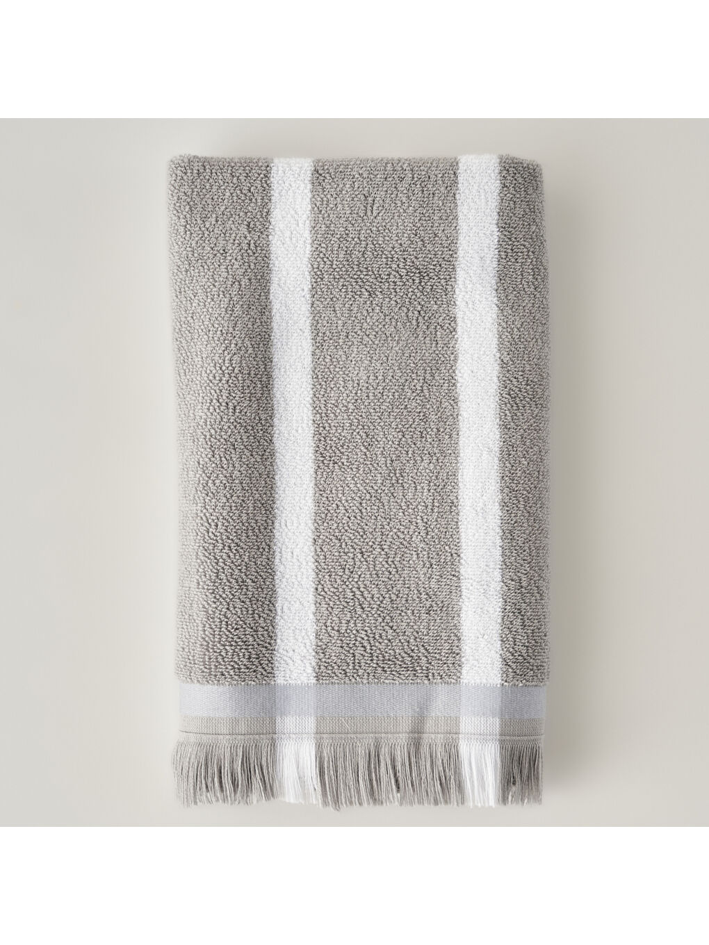 %100 Pamuk Ella Yüz Havlusu Gri (50x90 cm)