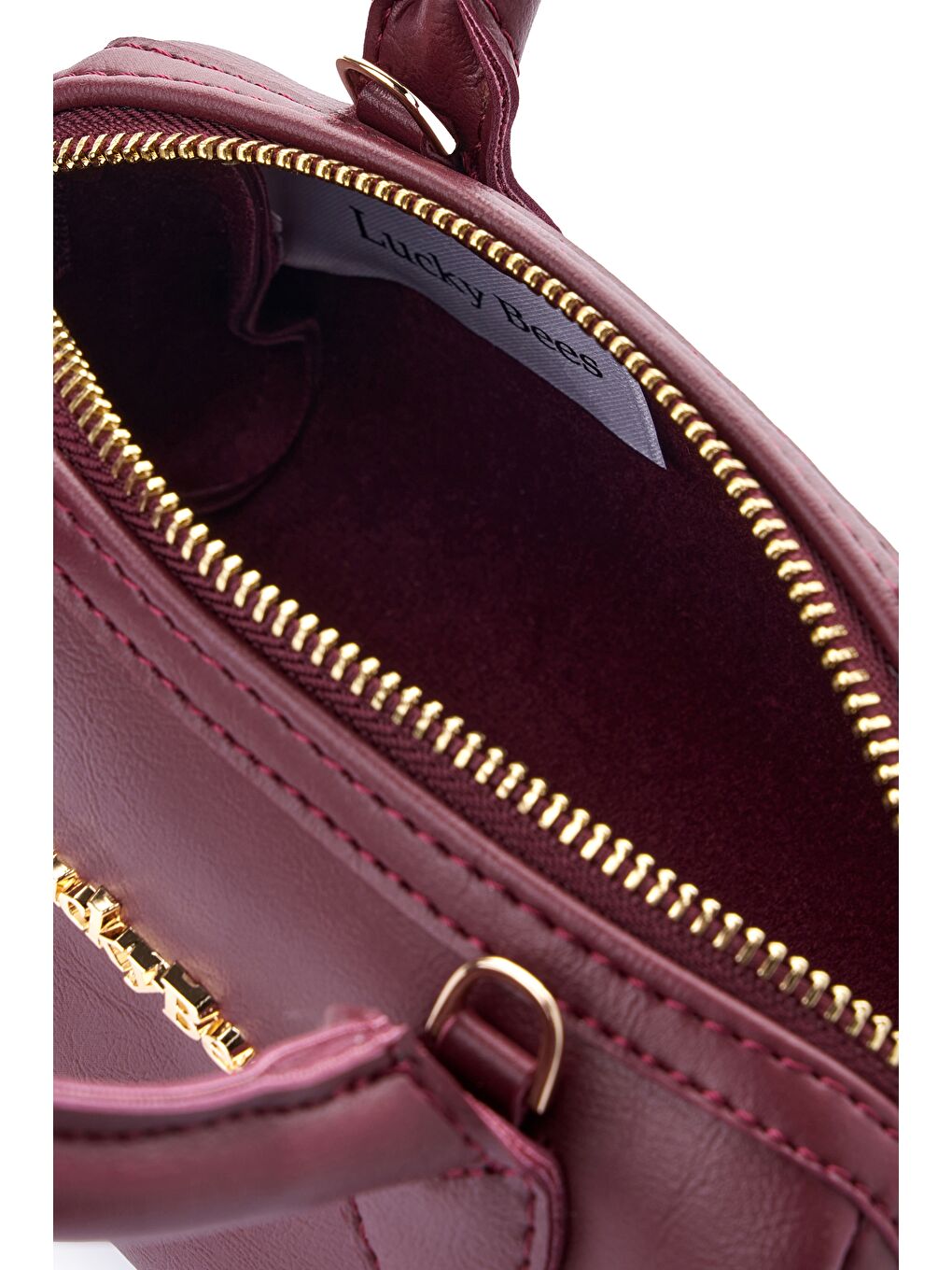 Bordo Luna Kadın El ve Omuz Çantası-4