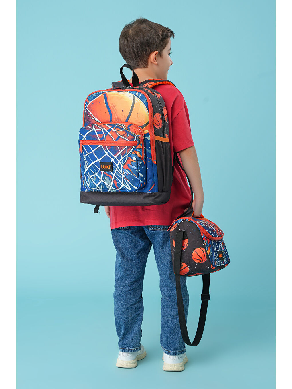Erkek Çocuk Basketbol Temalı 3'lü Okul Çanta Seti
