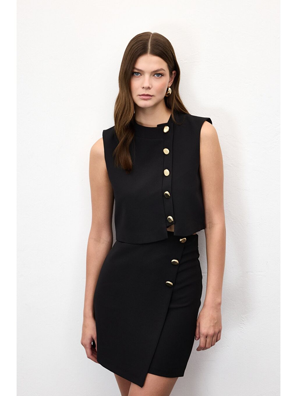 Lucy Mini Etek - Siyah-4