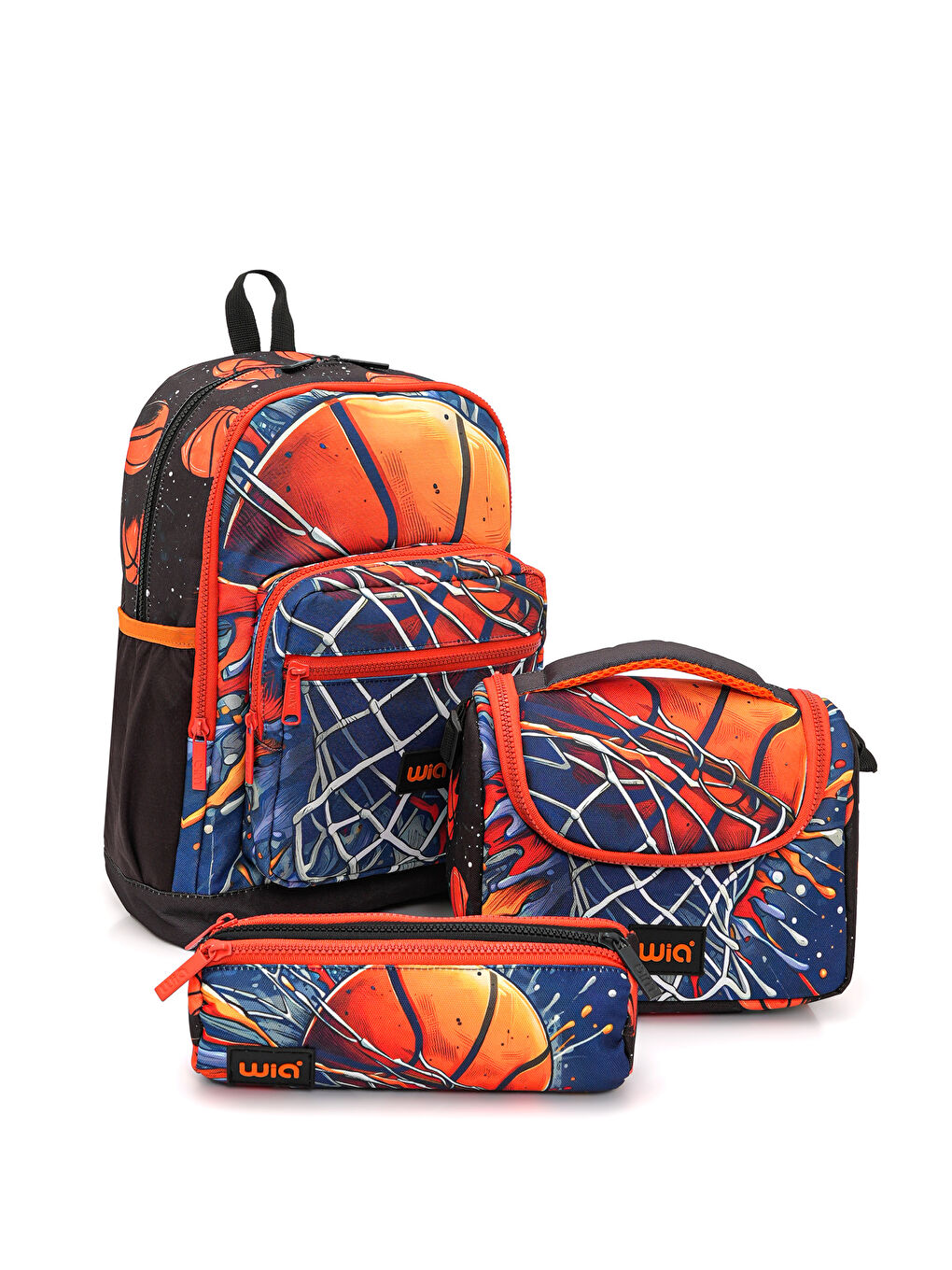 Erkek Çocuk Basketbol Temalı 3'lü Okul Çanta Seti-2