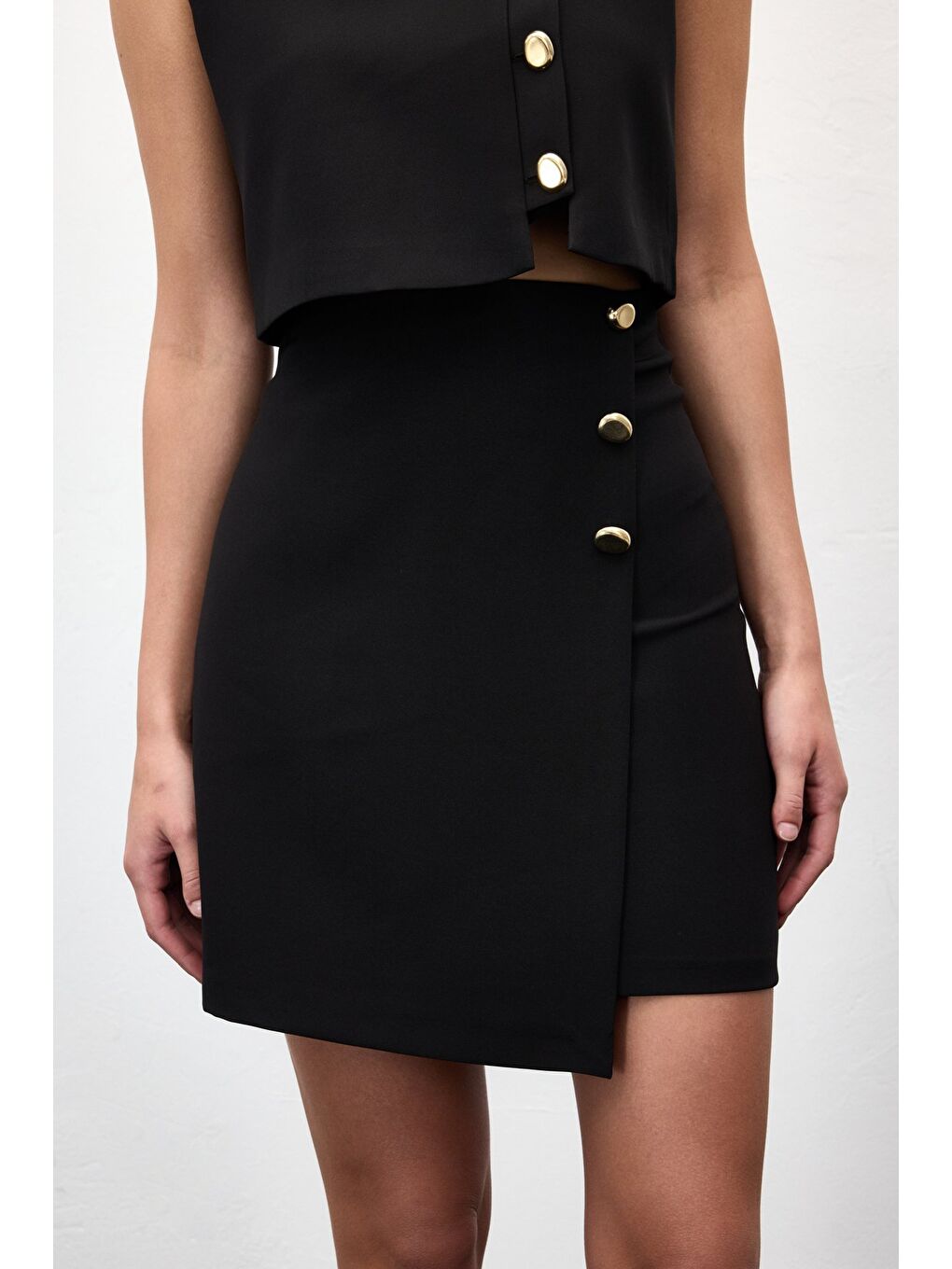 Lucy Mini Etek - Siyah-5