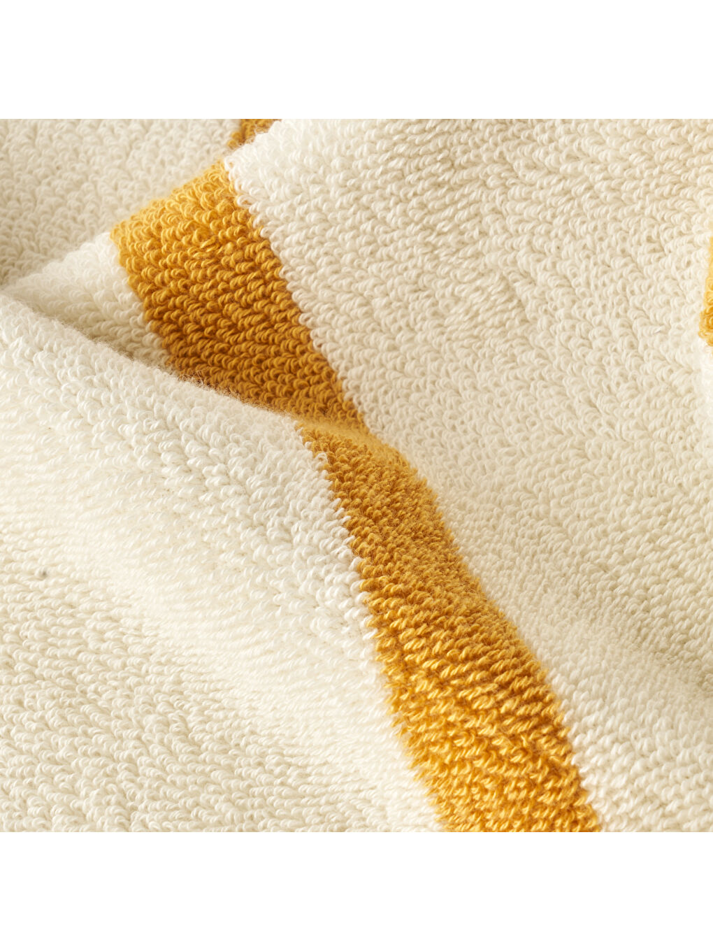 Kahverengi %100 Pamuk Ella Yüz Havlusu Hardal (50x90 cm)-2