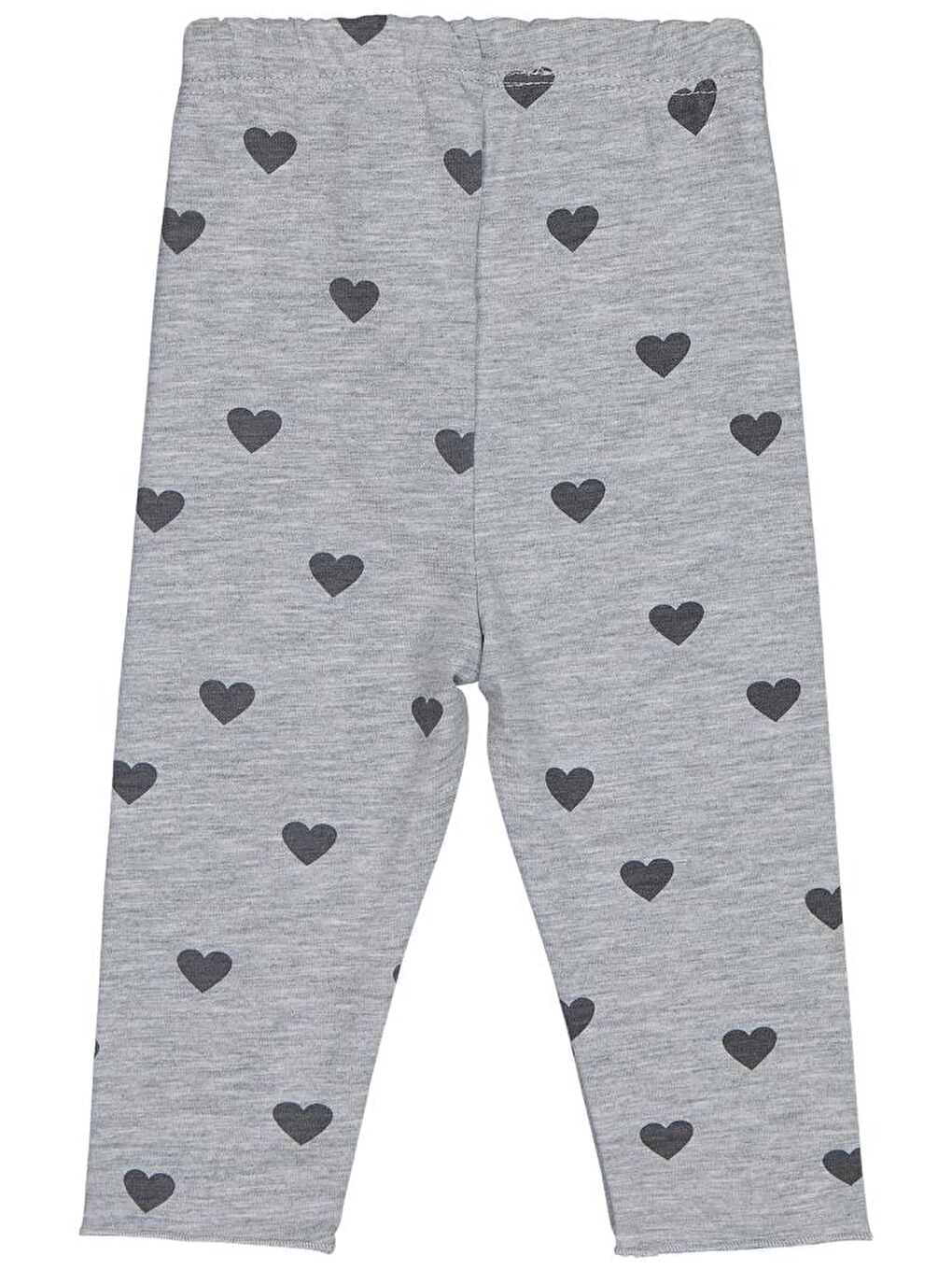 Baby Kalp Baskılı 6-18 Ay Tayt - Gri 6-9 Ay-1