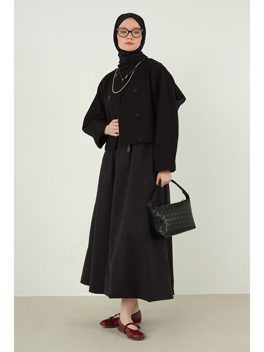 Soft Kraş Şal Siyah-1