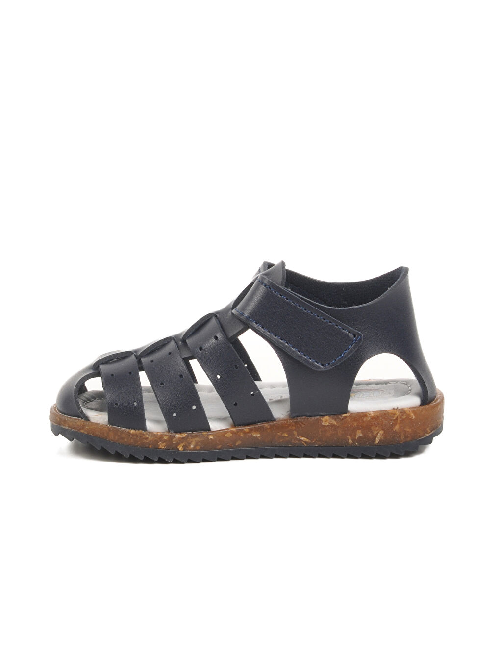 Lacivert Cırtlı Hafif Unisex Çocuk Sandalet 17370 B-1