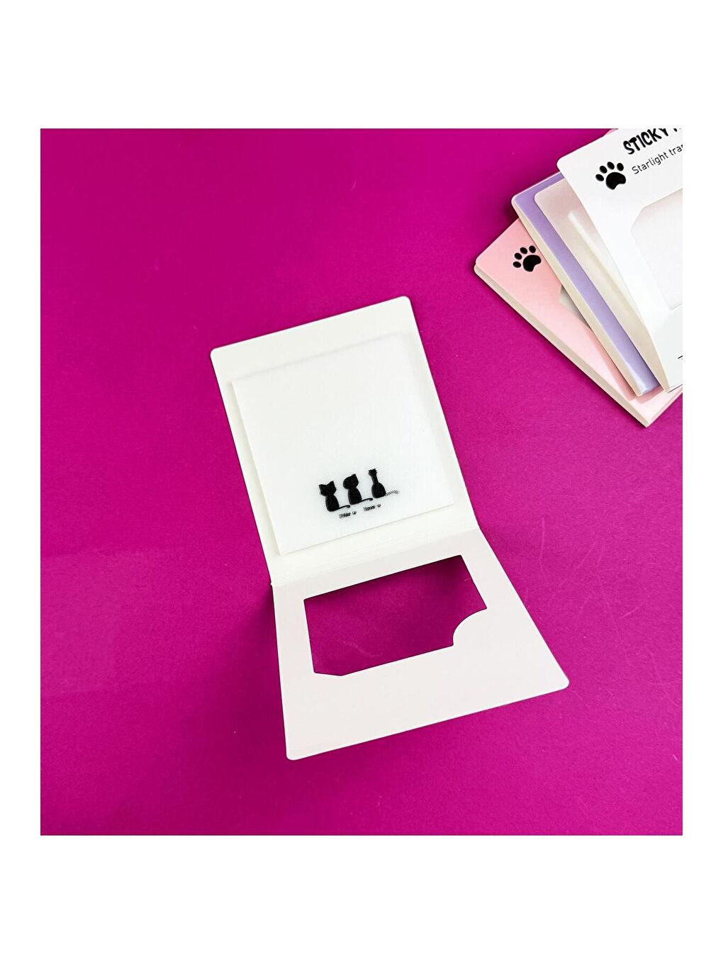 Kedi Tasarımlı Şeffaf Post it-2