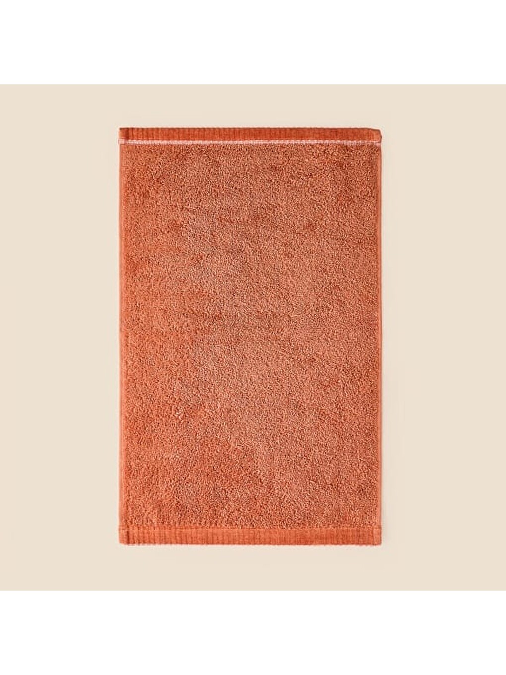 Kahverengi Soft Linen El Havlusu - Kiremit - 30x50 cm-3