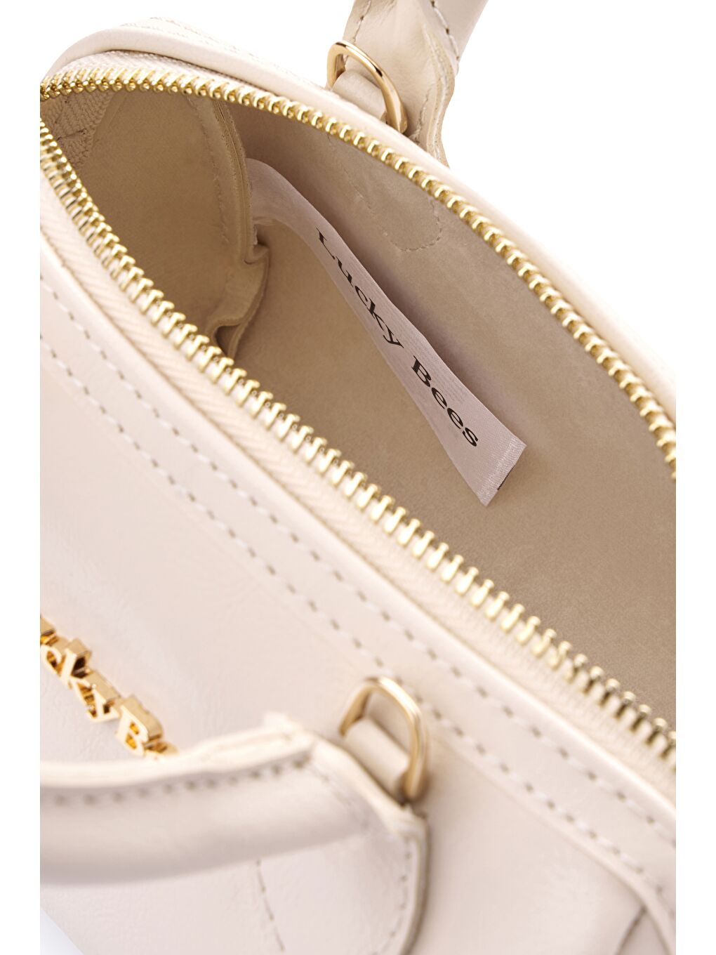 Ekru Luna Kadın El ve Omuz Çantası-4