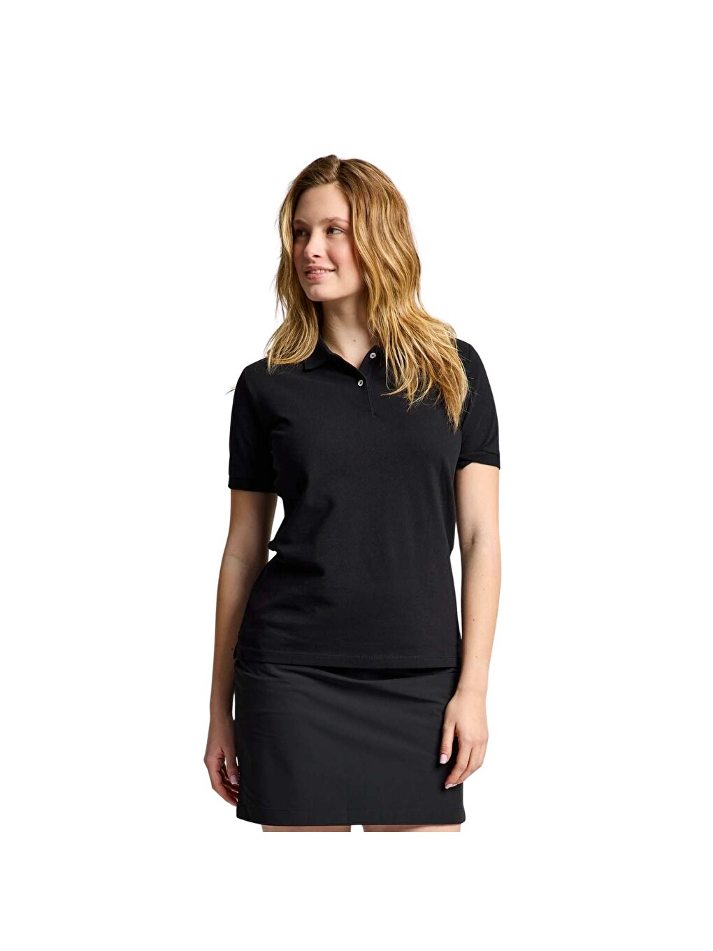 Deck Ws Polo Kadın Siyah Polo Tişört