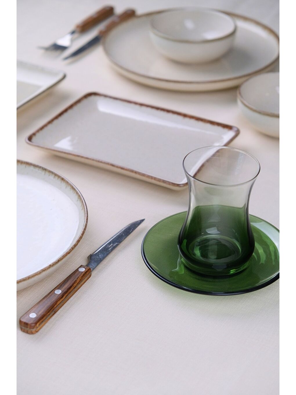 Karışık Moderna Kahvaltı Takımı Tarçın 6 Parça 2 Kişilik-3