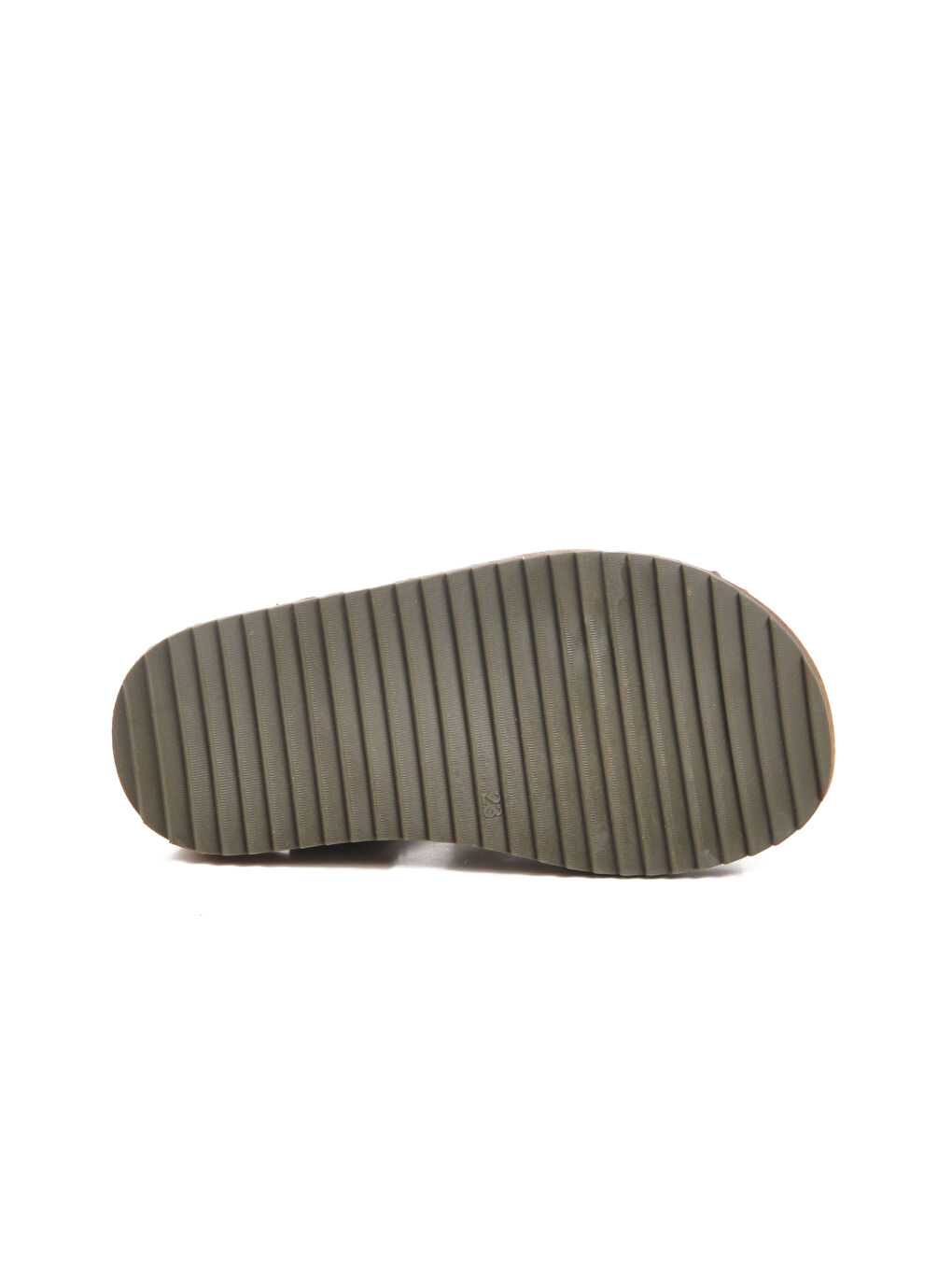 Haki Bej Cırtlı Hafif Unisex Çocuk Sandalet 17370 B-4