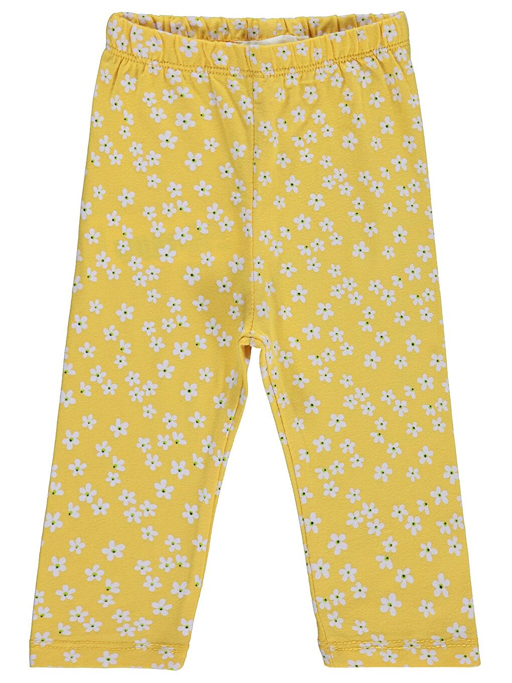Baby Küçük Çiçek Empirme 6-18 Ay Tayt - Sarı
