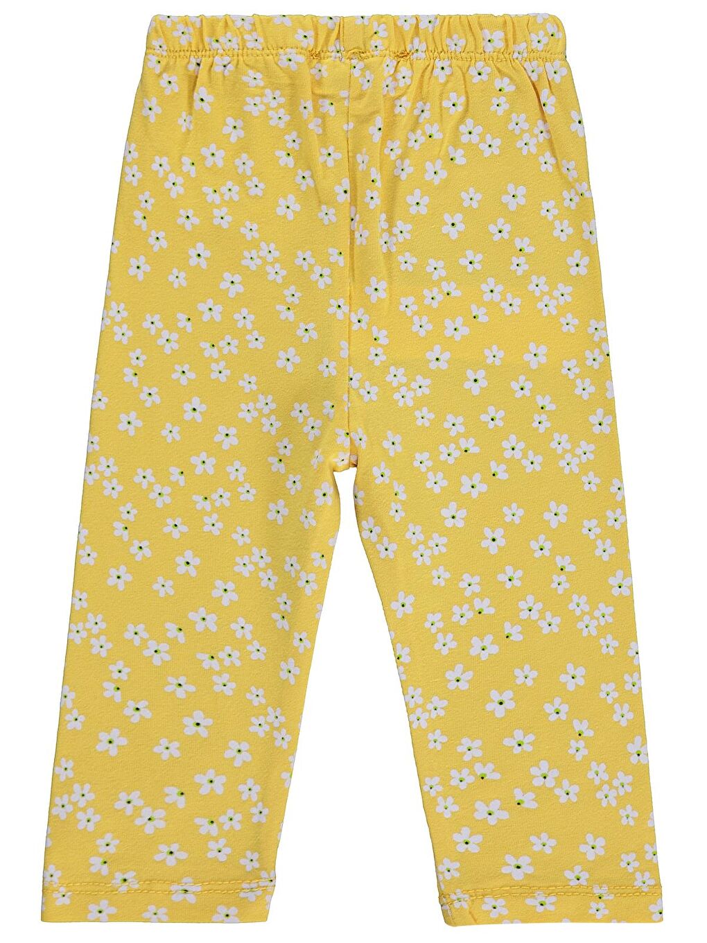 Baby Küçük Çiçek Empirme 6-18 Ay Tayt - Sarı-1