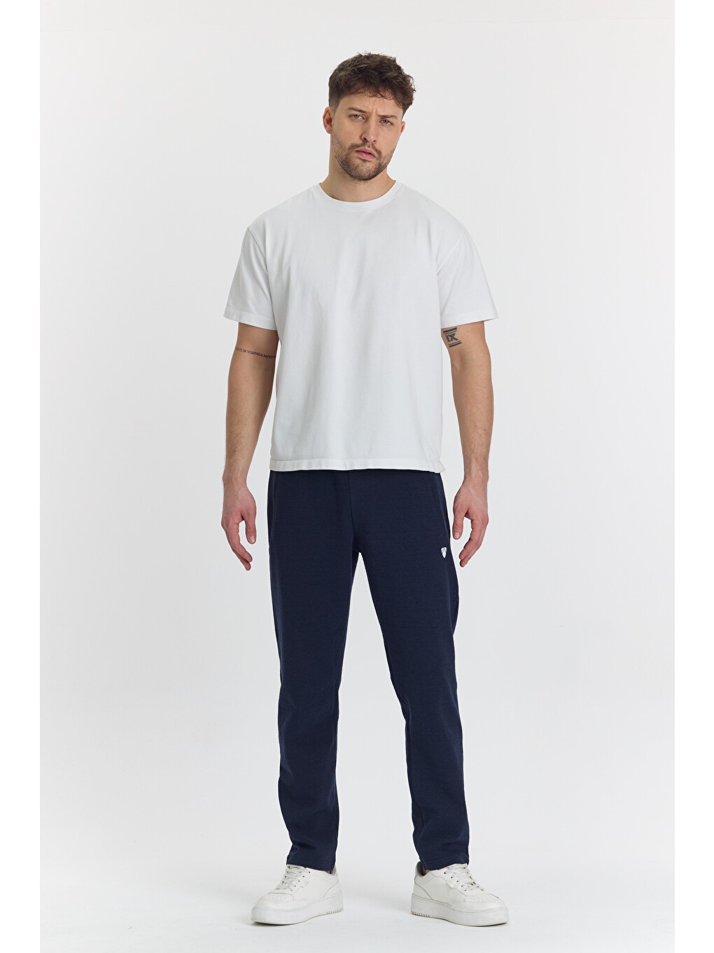 Erkek Polycotton Eşofman Altı Lacivert 5802-L-3