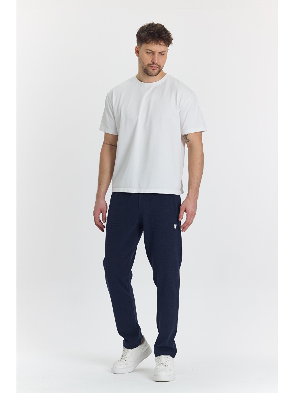 Erkek Polycotton Eşofman Altı Lacivert 5802-L-4