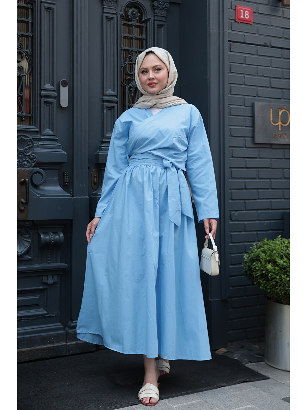 Kadın Bolero Görünümlü İkili Takım Mavi-1