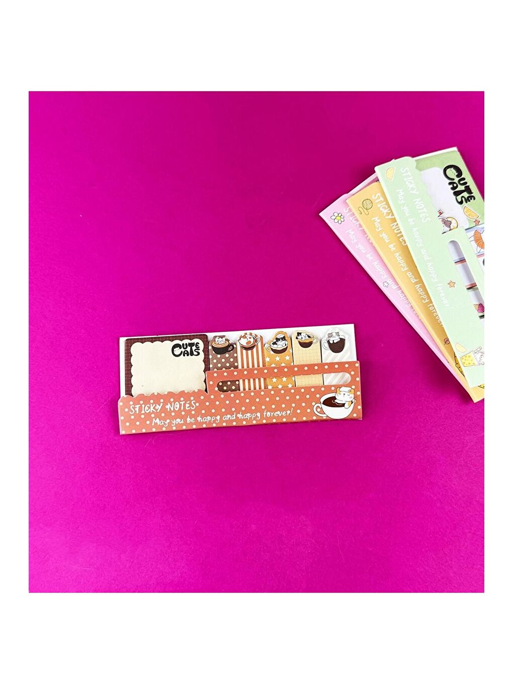 Kedi Tasarımlı Post it-1