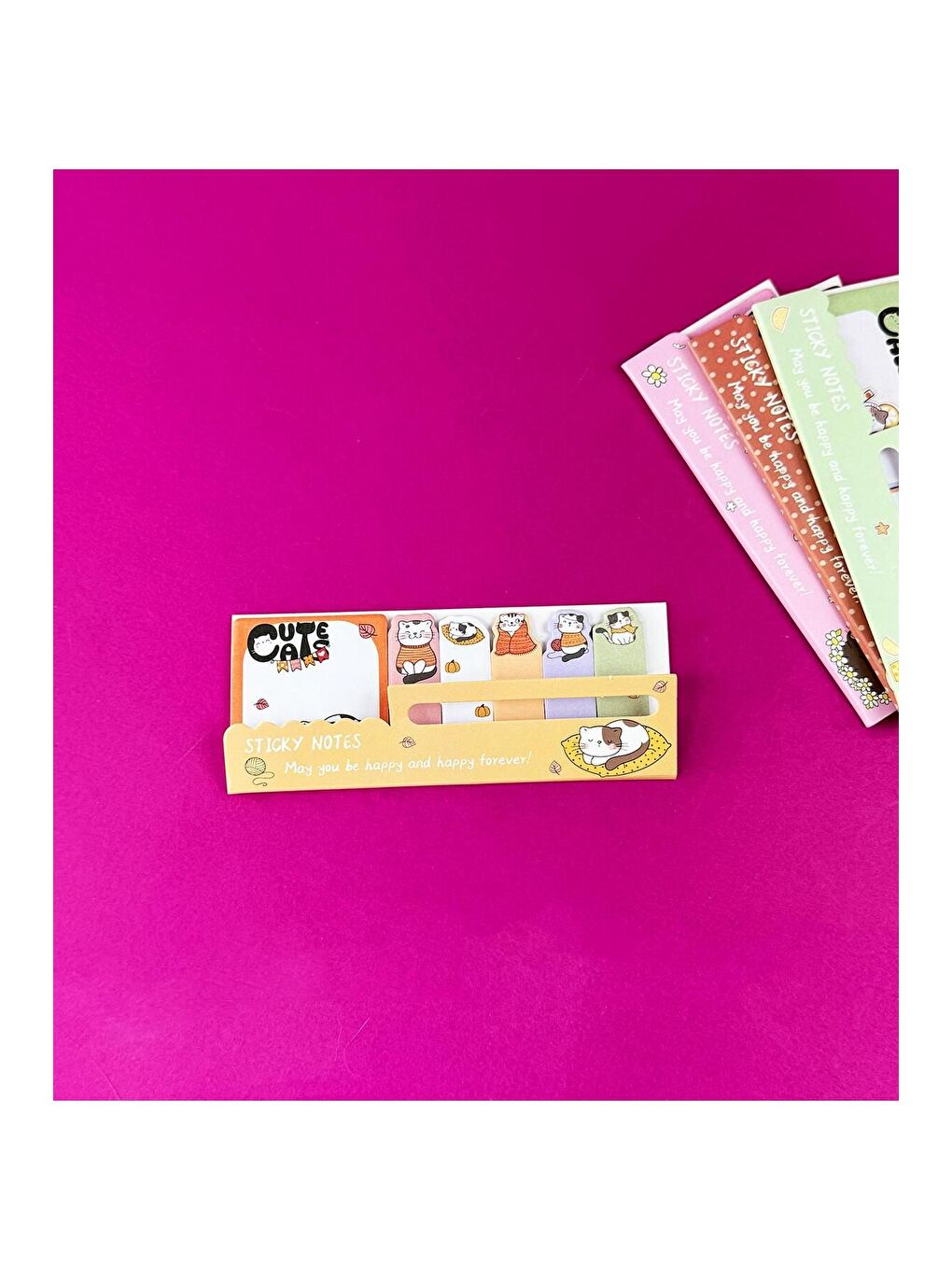 Kedi Tasarımlı Post it-4