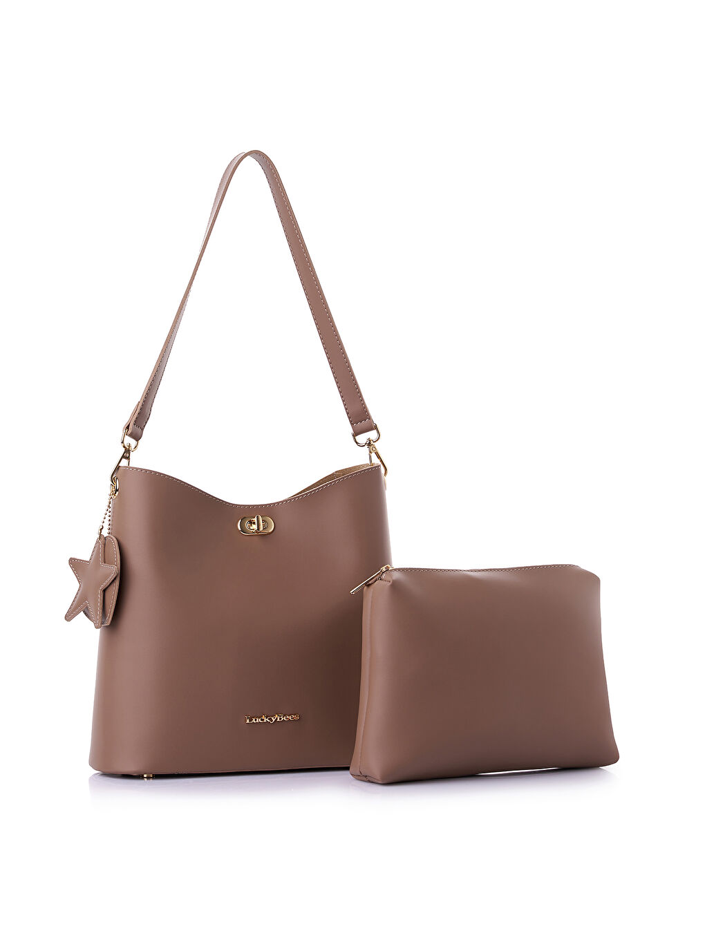 Bej Quinn Kadın Omuz Çantası-3