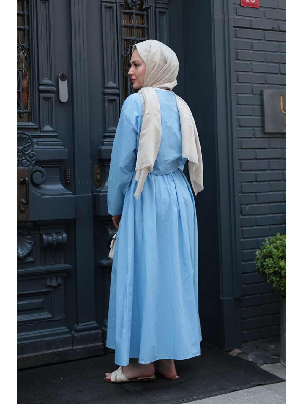 Kadın Bolero Görünümlü İkili Takım Mavi-3