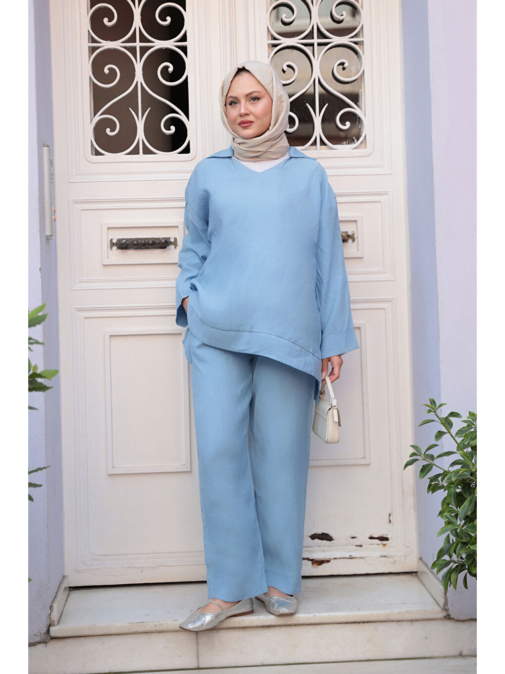 Kadın İkili Takım Bebe Mavi