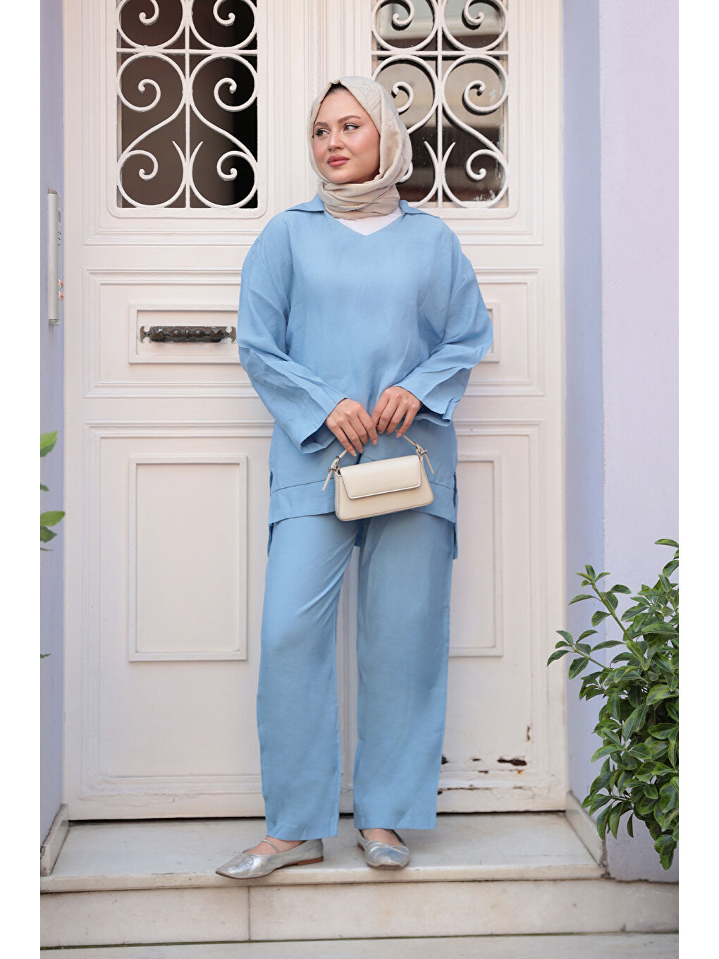 Kadın İkili Takım Bebe Mavi-1