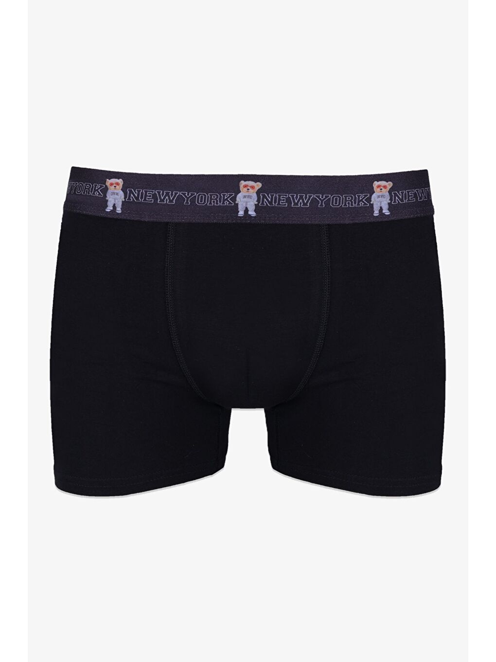 Siyah Erkek Tekli Pamuklu Boxer